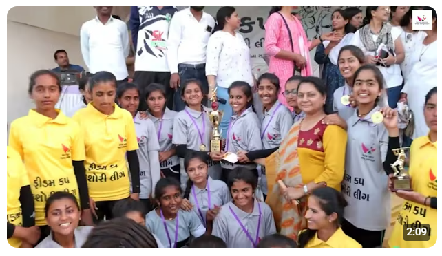 Glimpses of a women’s cricket tournament, organised by KMVS