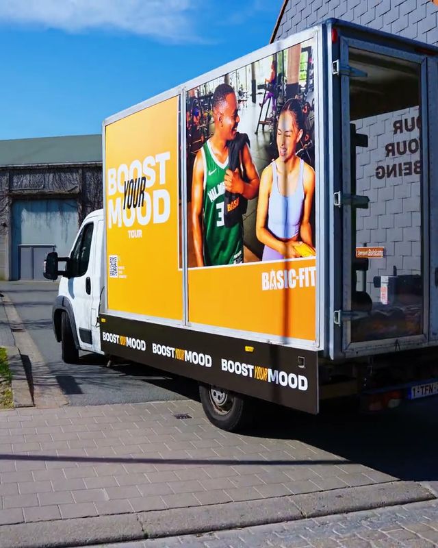 Video: Bestelwagen van Basic-Fit met Boost your mood