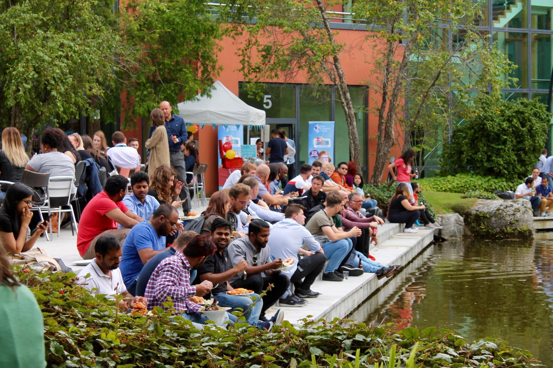 Citywest Business Campus lunchtime at the lake