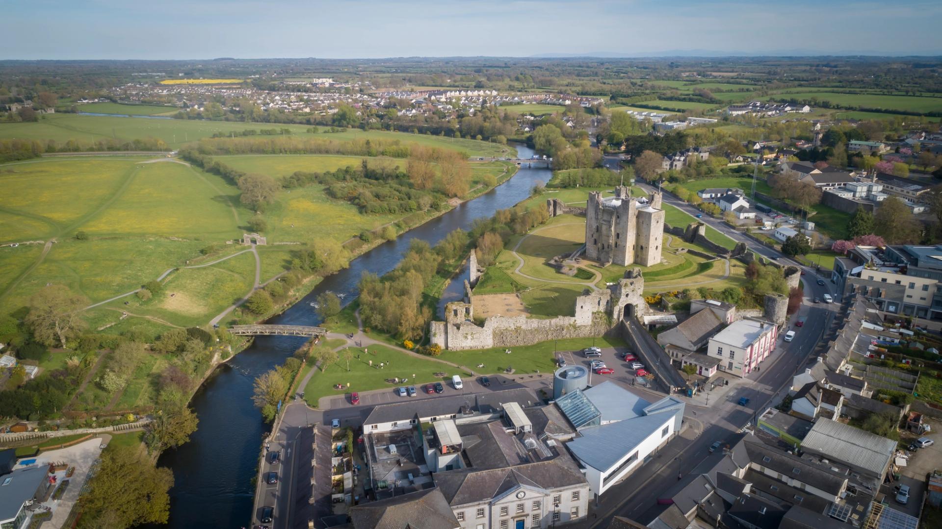 Aerial view of trim