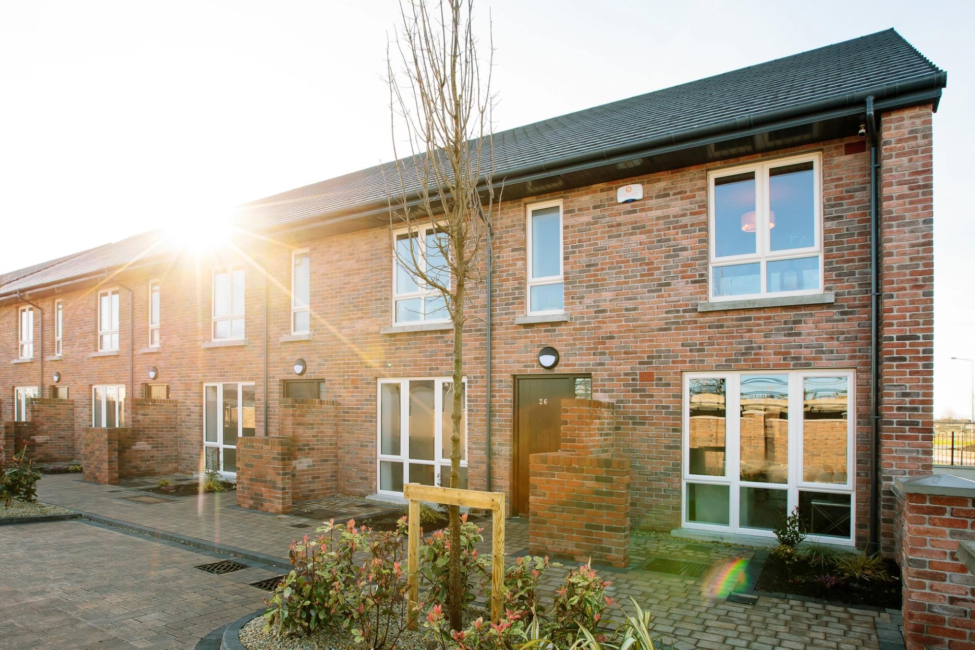 terraced homes in the Hawthorns development, Tullamore