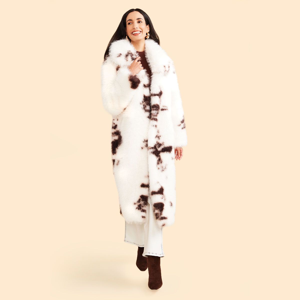 ladies winter dress coats Women's Wool Coat Double Breasted Pea Coat Long Trench Coat At home Vacationand more Women's winter long Coat dress
