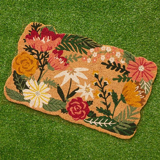 floral doormats