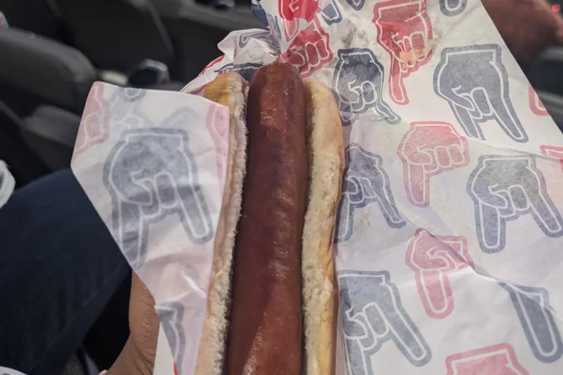 Plain hot dog