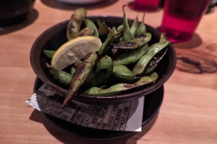 Roasted Edamame ($6)