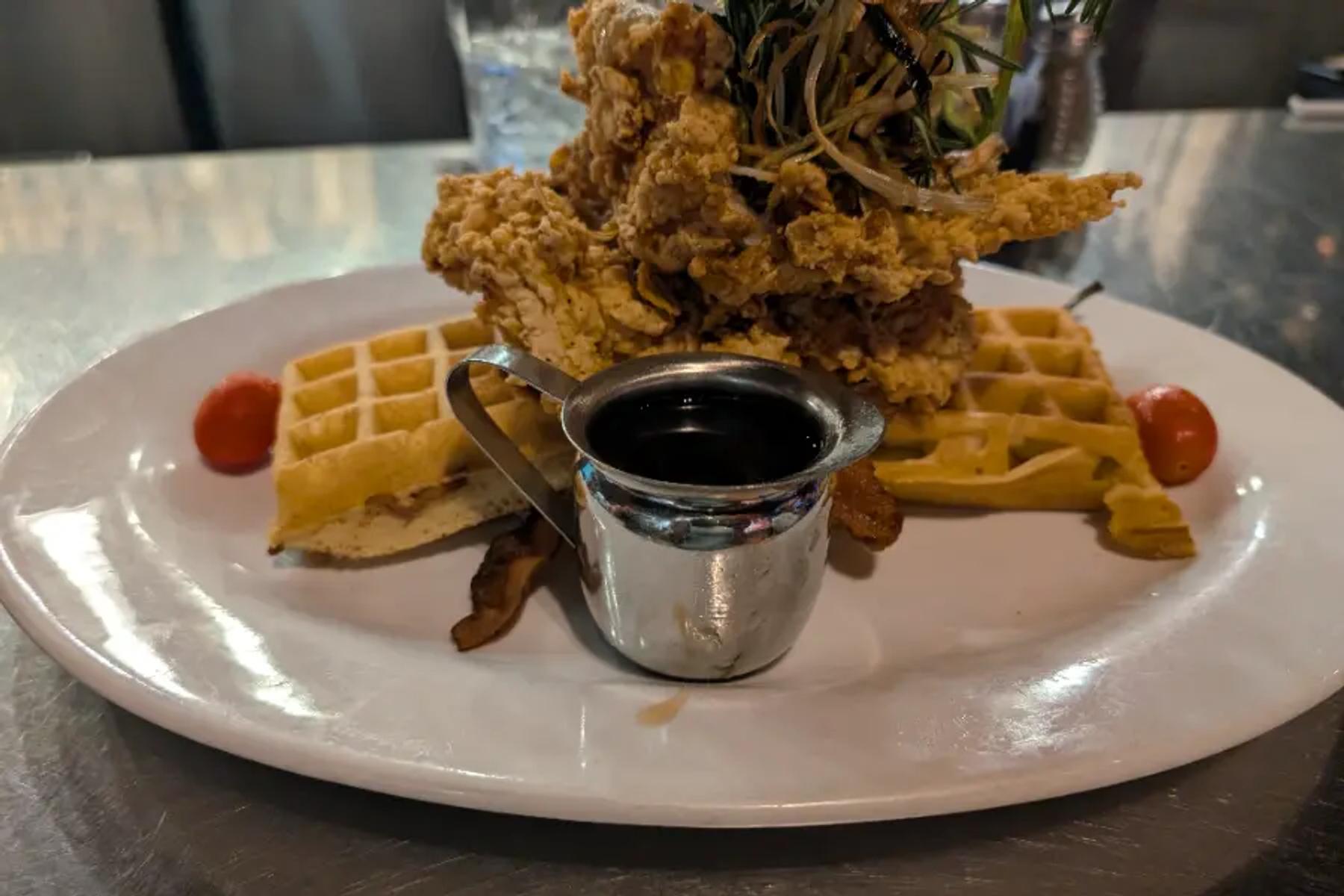 Chicken and waffles
