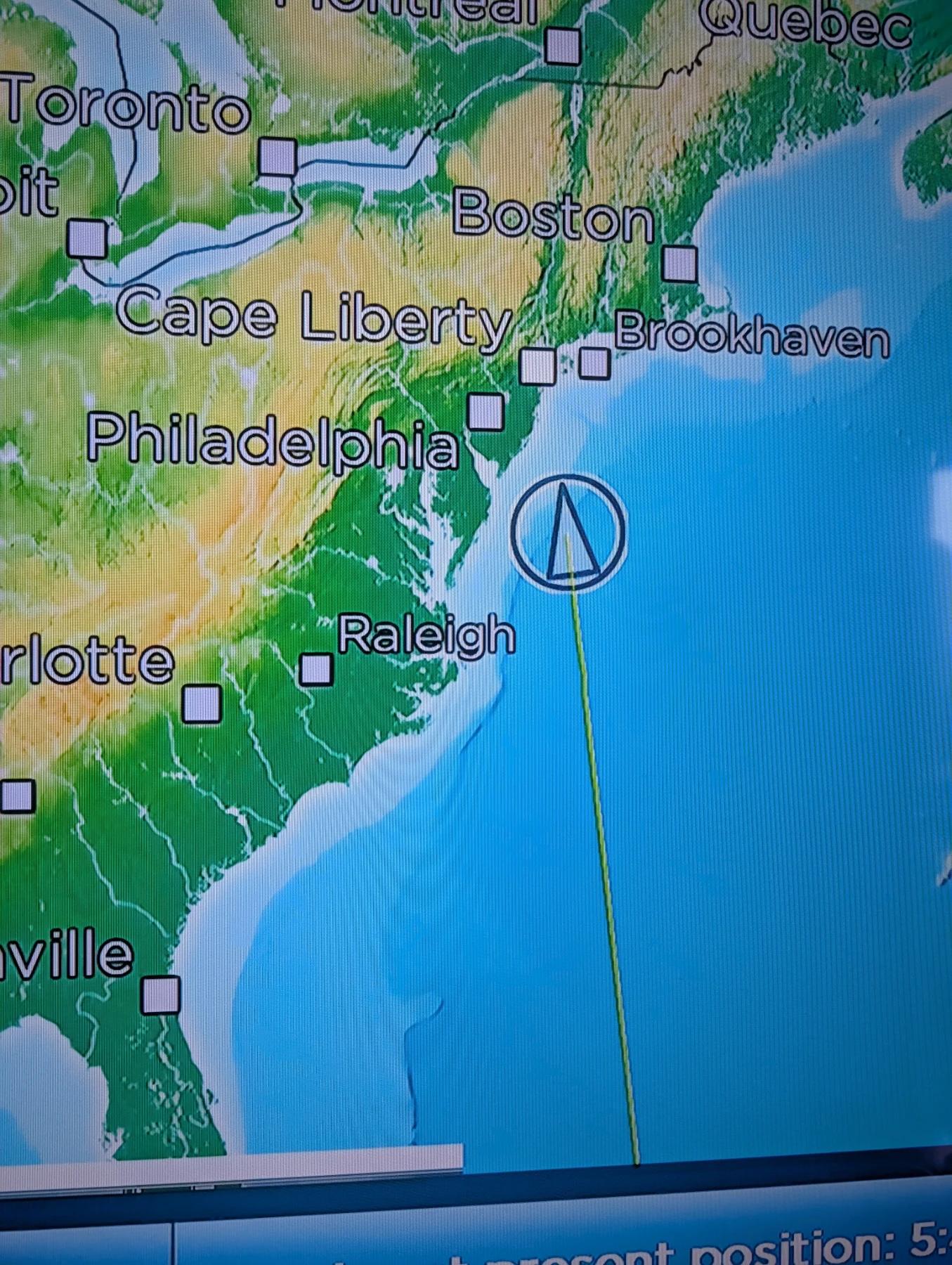 Checking the Celebrity Silhouette’s internet speed while cruising off the coast of the Mid-Atlantic.