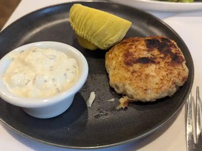 Crab cake side ($9)