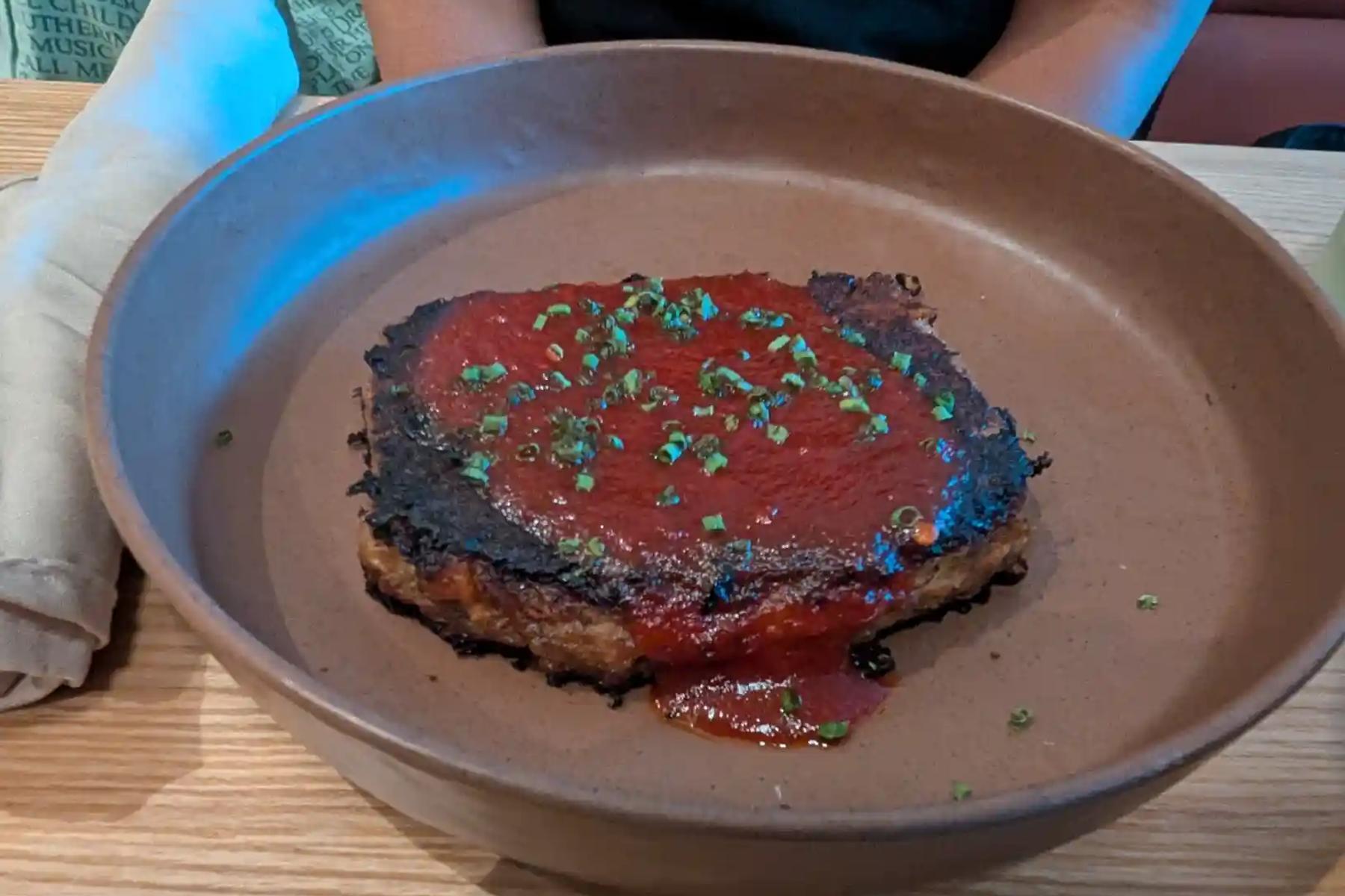 Braised Oxtail Meatloaf ($16)