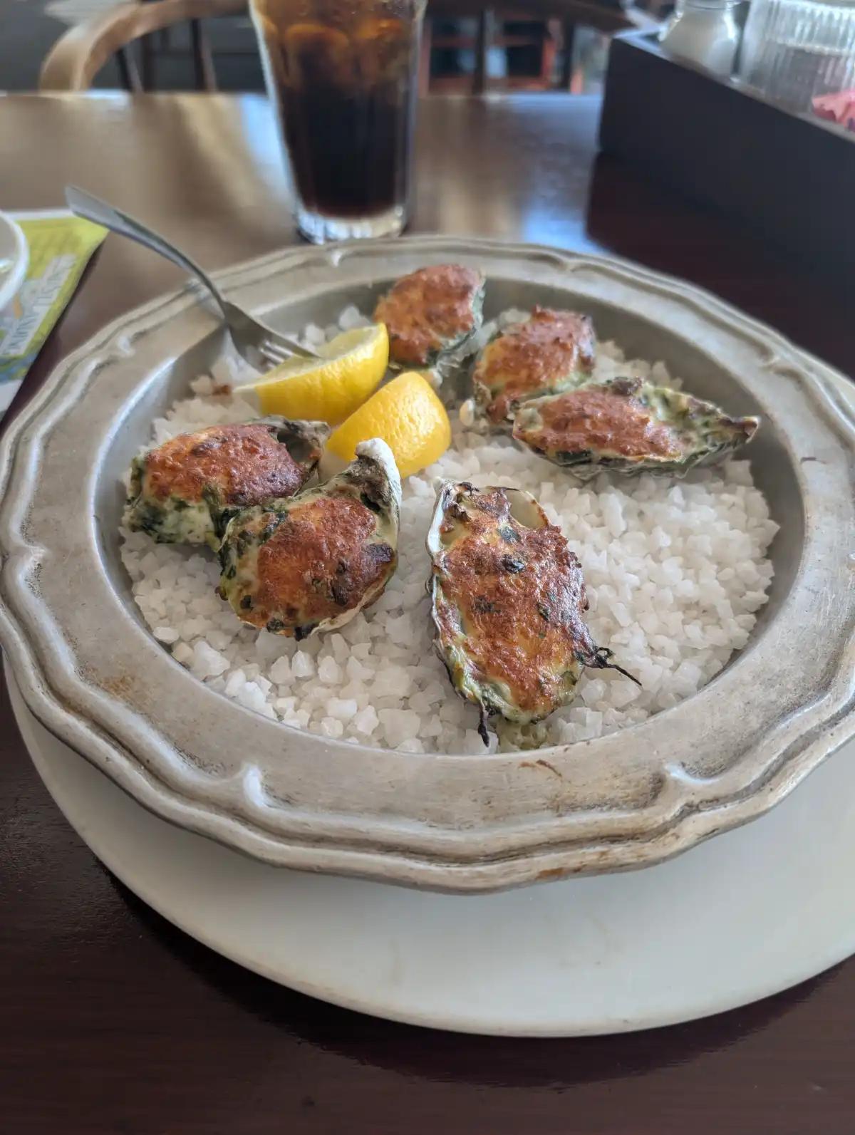 Baked Oyster Rockefeller 