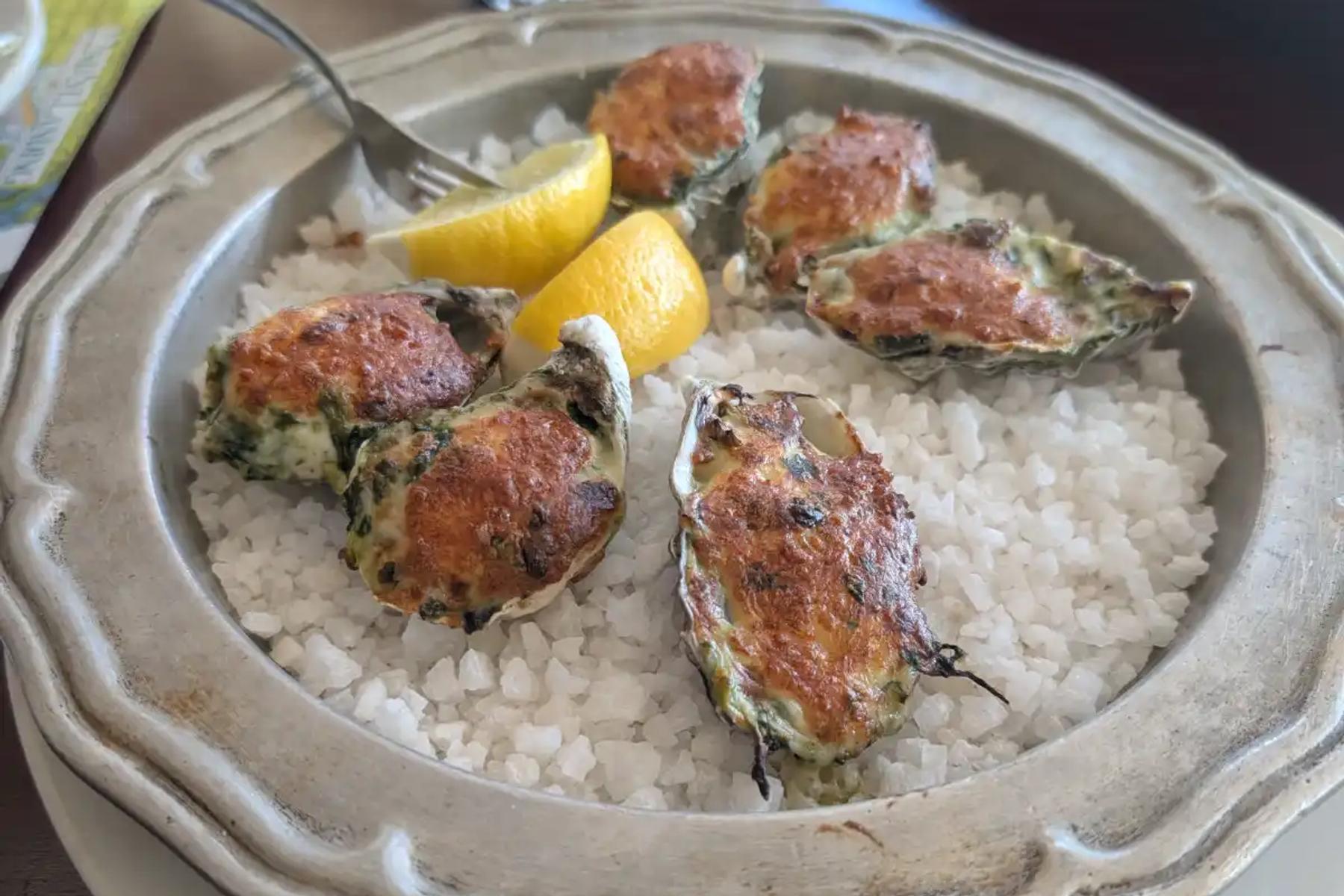 Baked Oyster Rockefeller