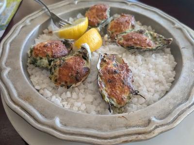 Baked Oyster Rockefeller