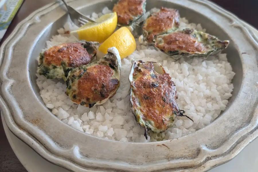 Baked Oyster Rockefeller