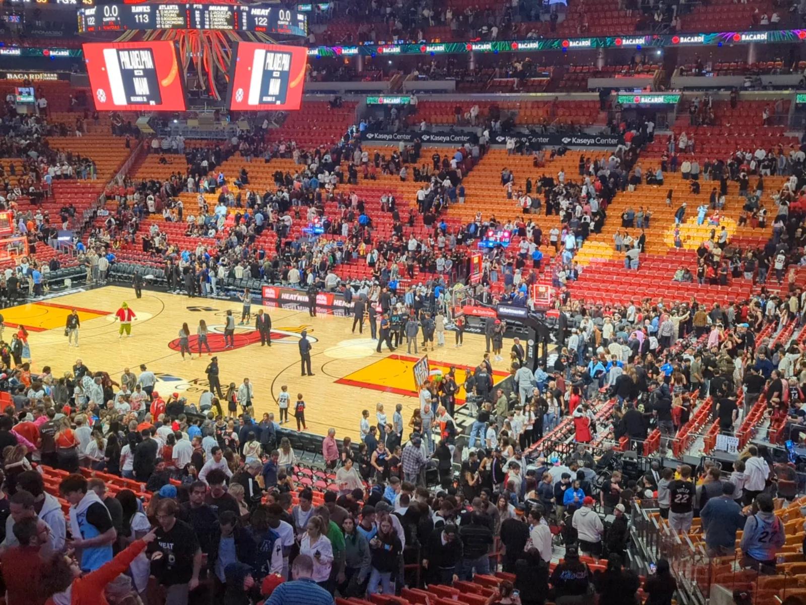 Final score at Kaseya Center in Miami as the Heat beat the 76ers 122-113.