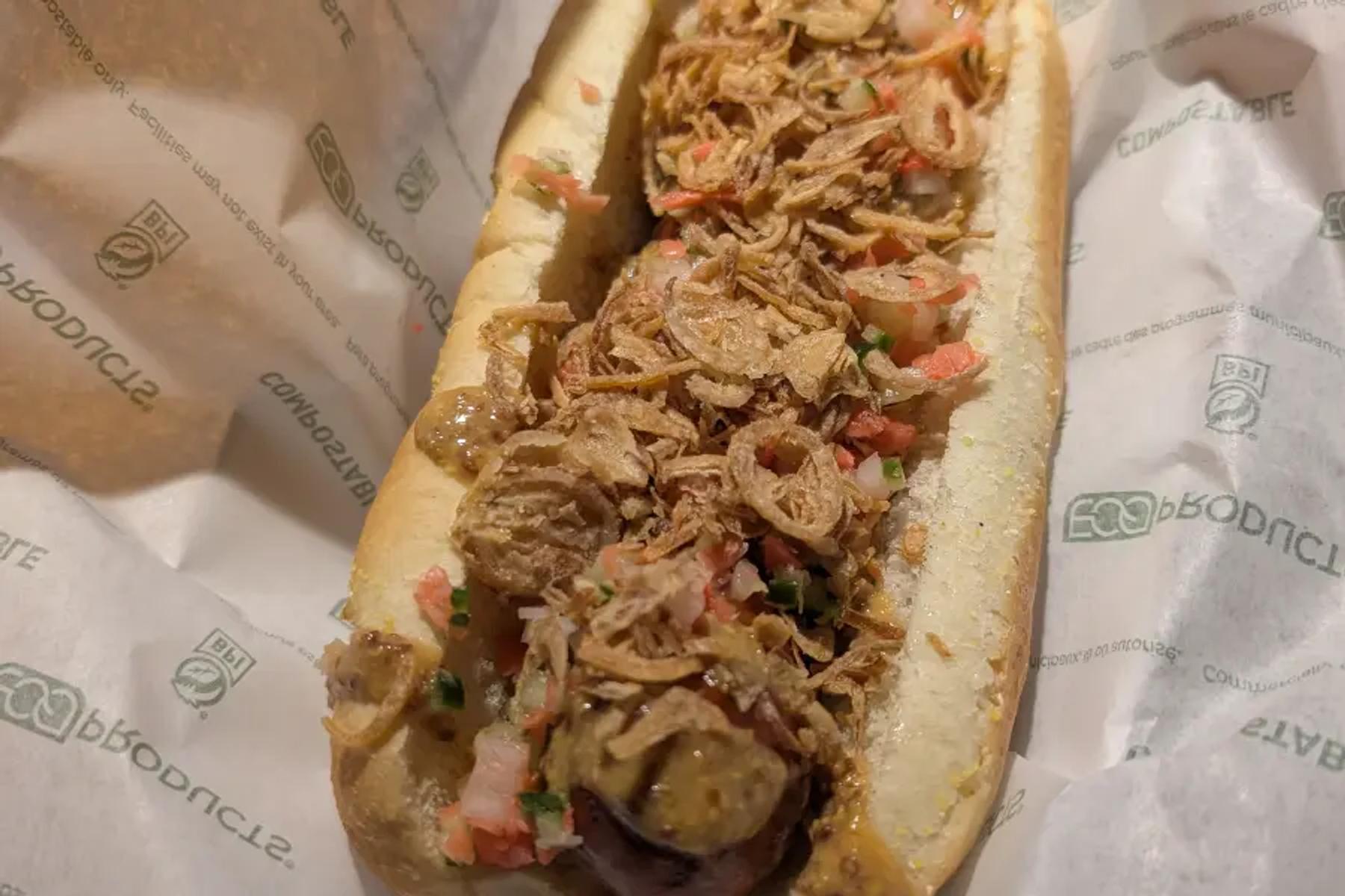 Loaded hot dog