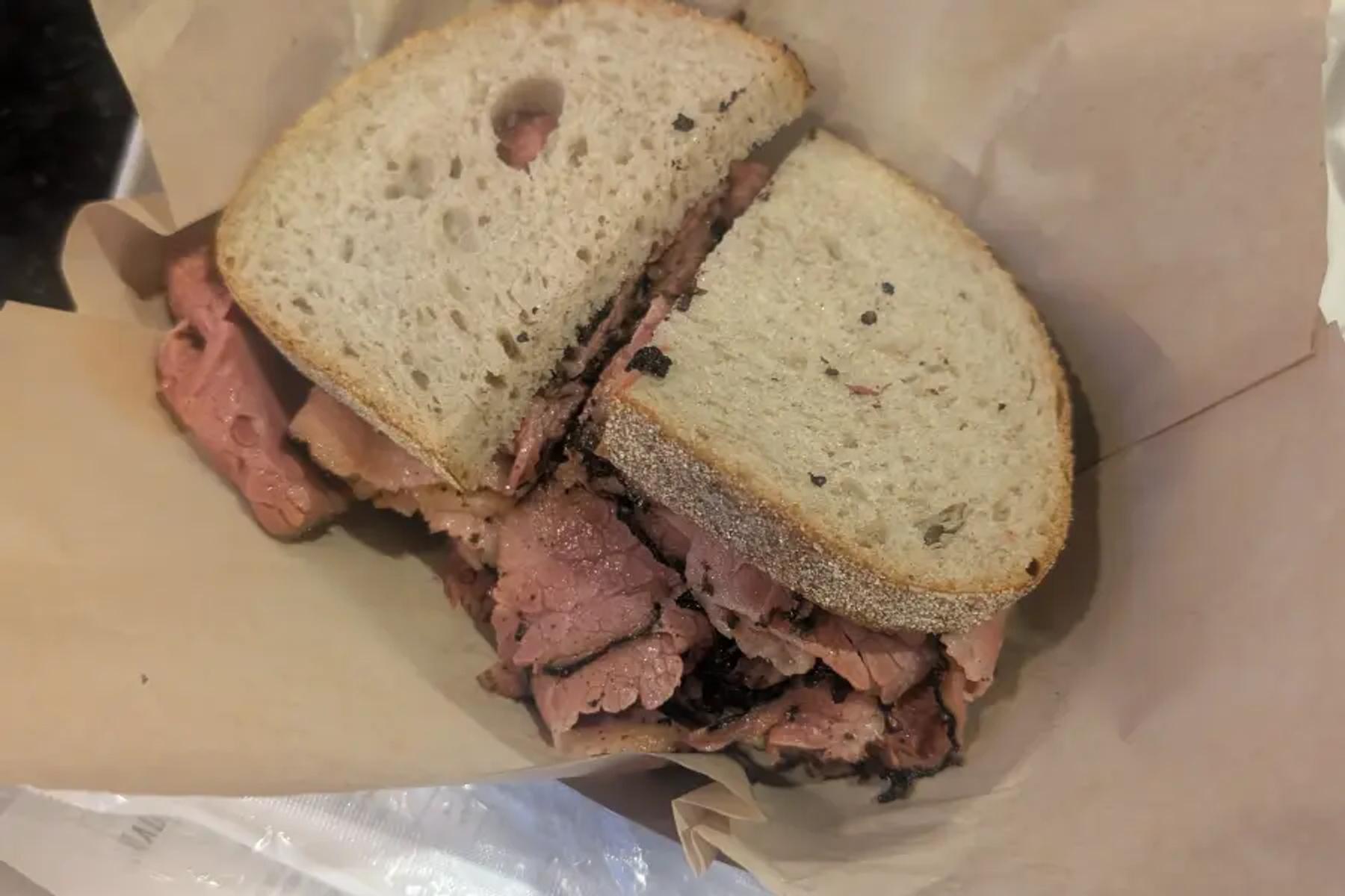 Pastrami on Rye sandwich