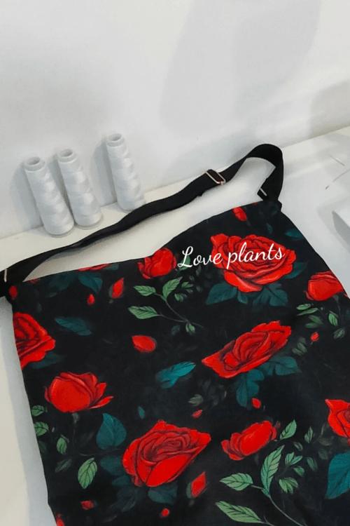 torba z motywem róży