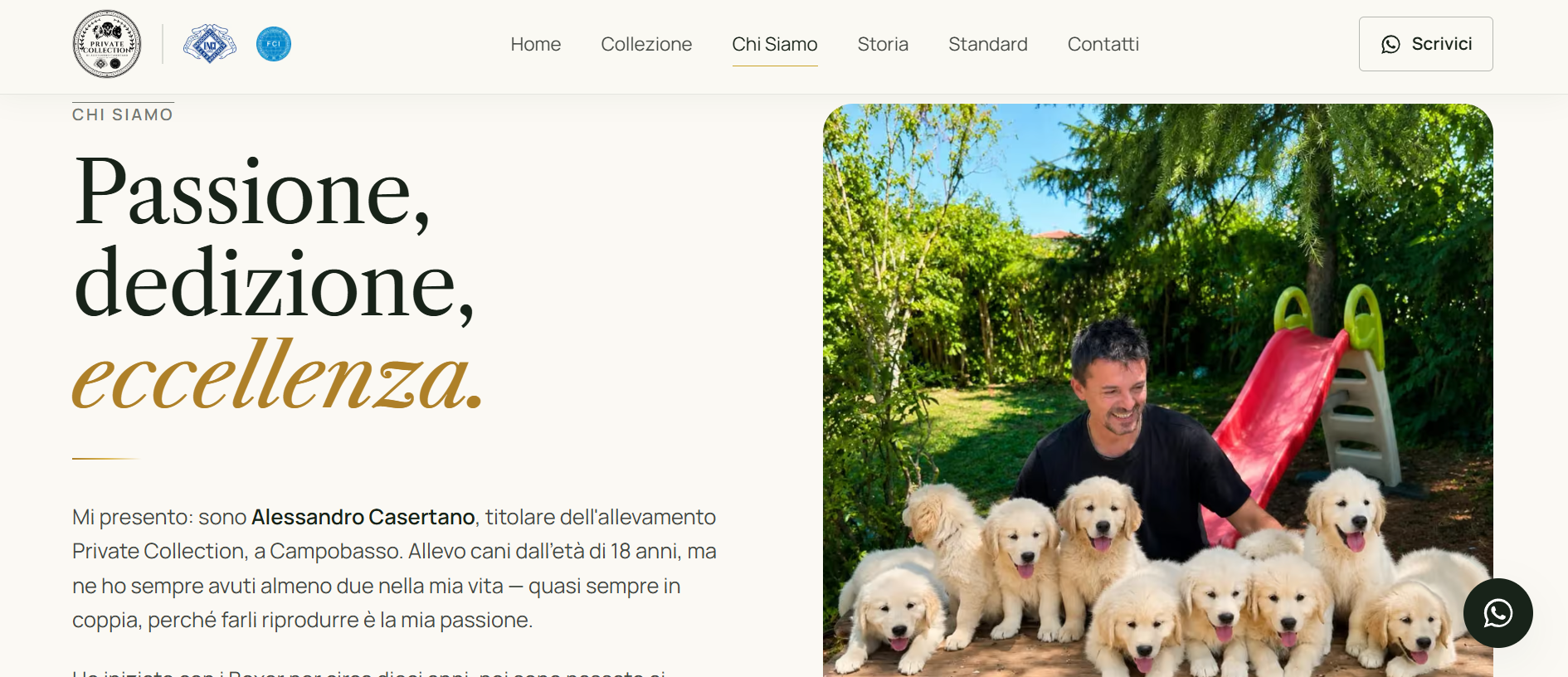 Realizzazione Sito Web: Private Collection - BySys (2/2)