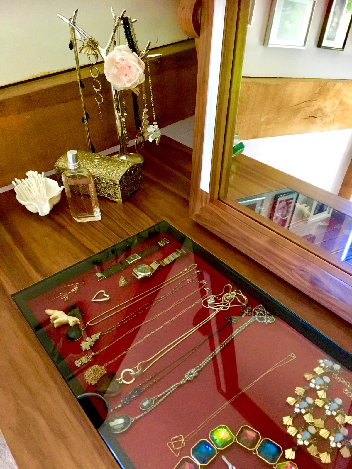 Walnut Veneered Dressing Table