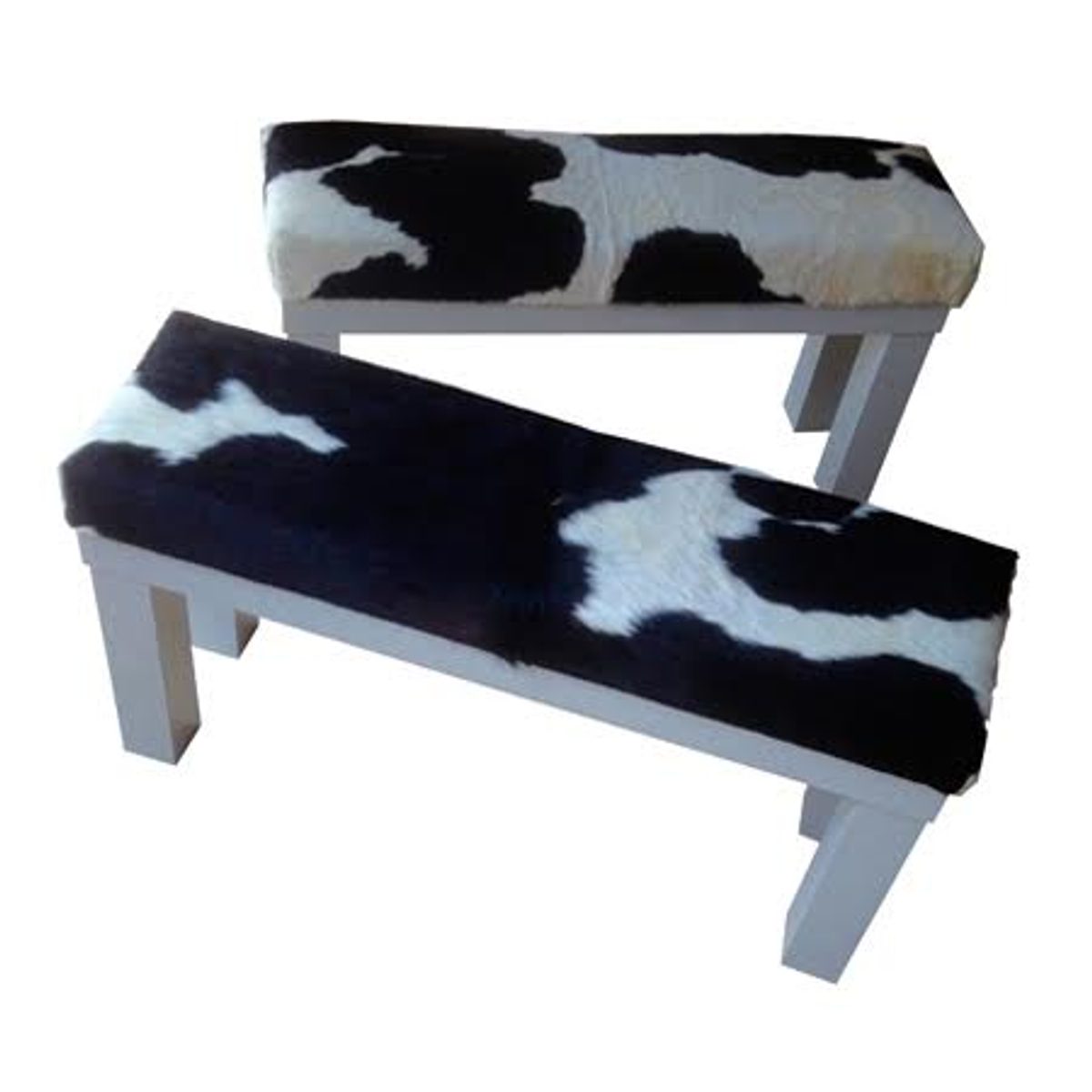 Cow Hide Benches