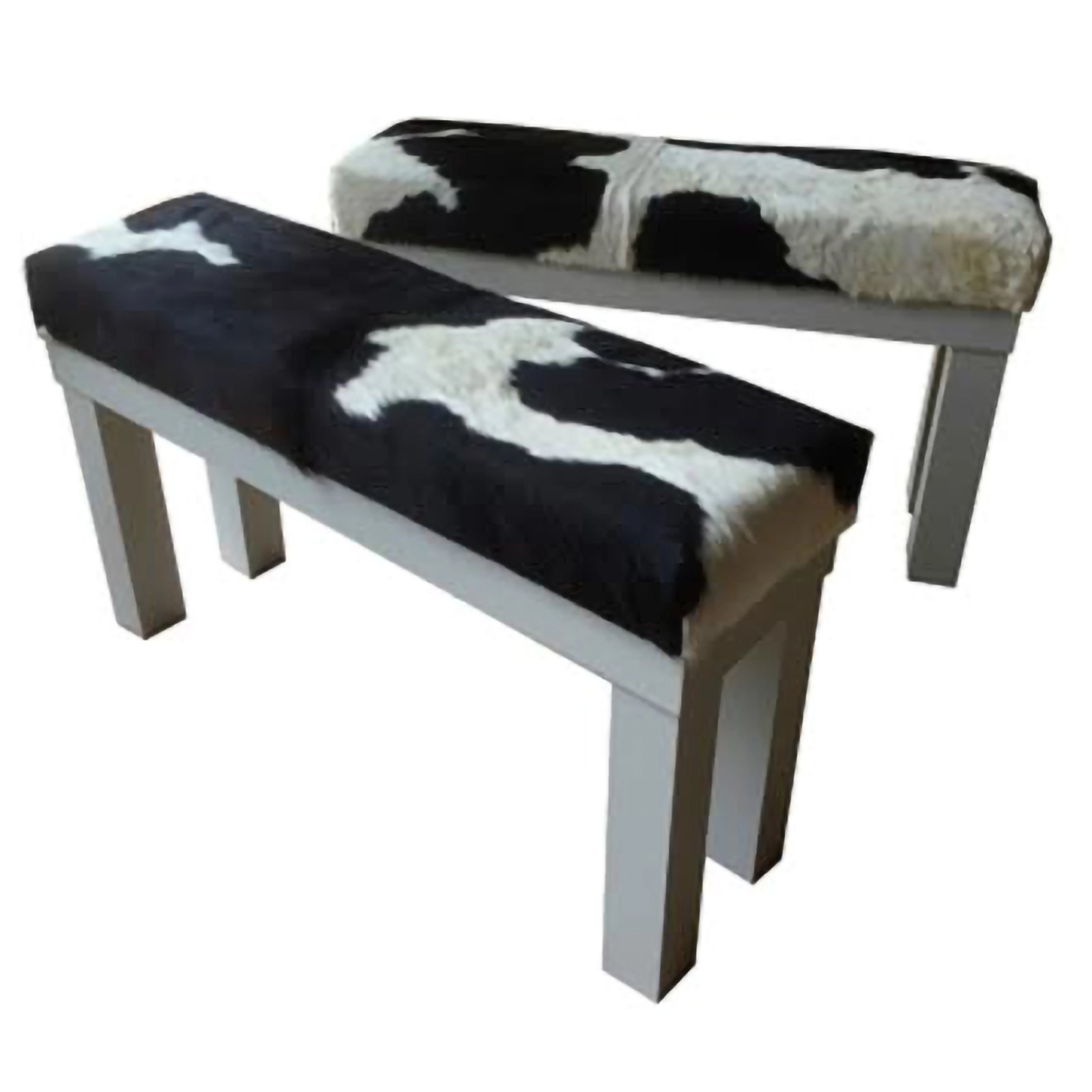 Cow Hide Benches