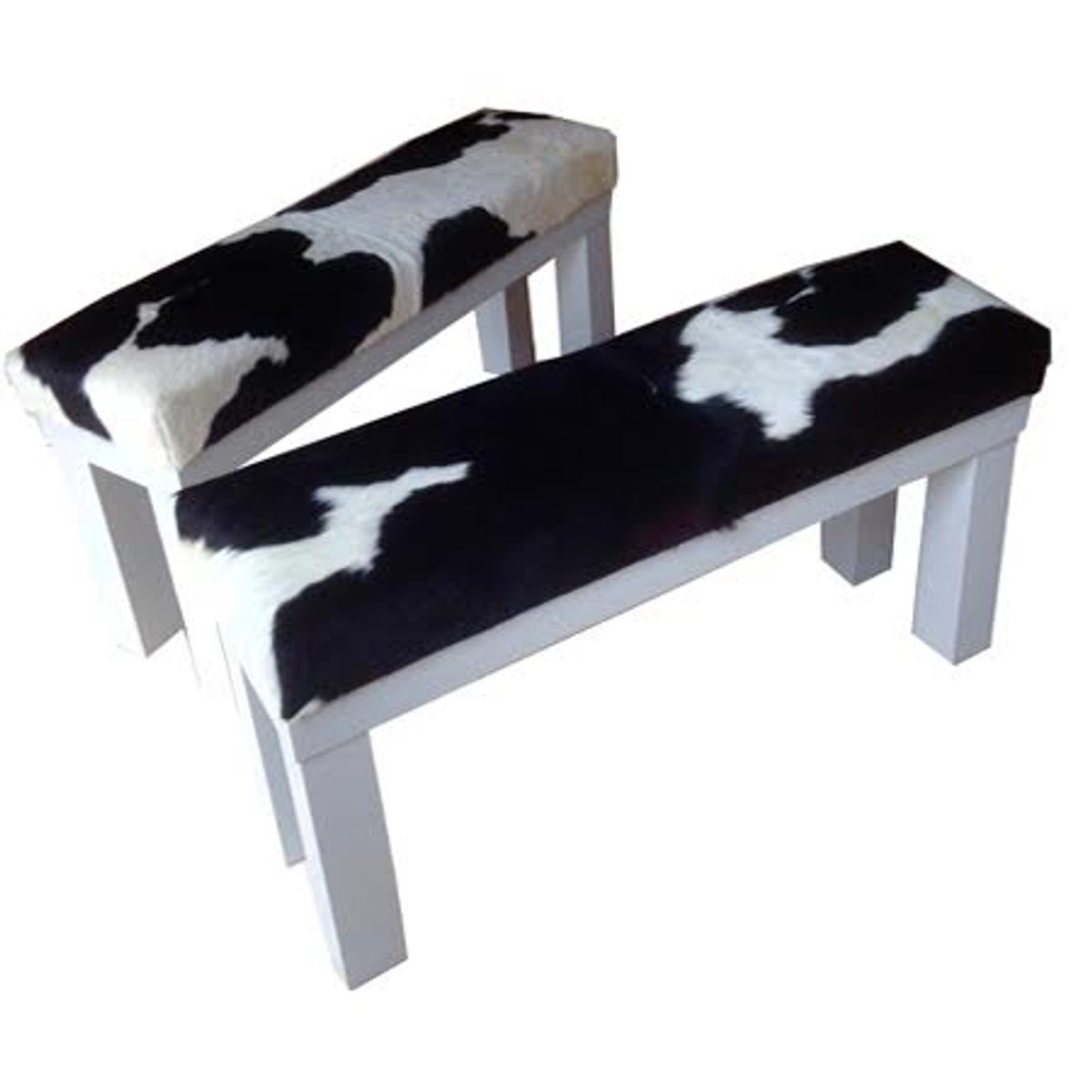 Cow Hide Benches