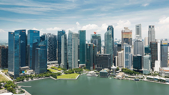 Singapore's financial center