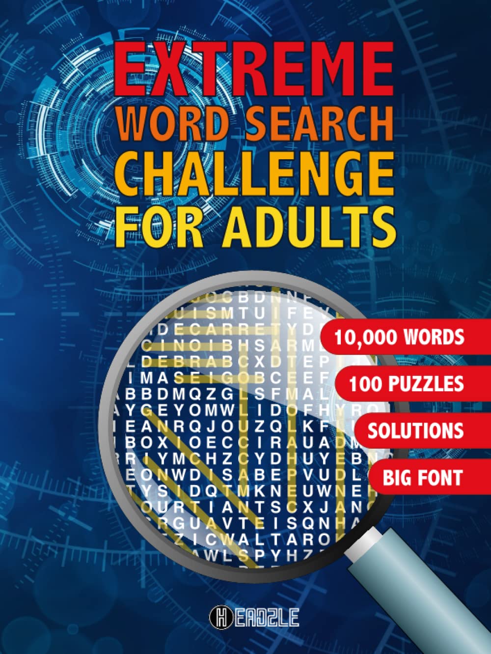 Extreme Word Search Challenge For Adults cover preview