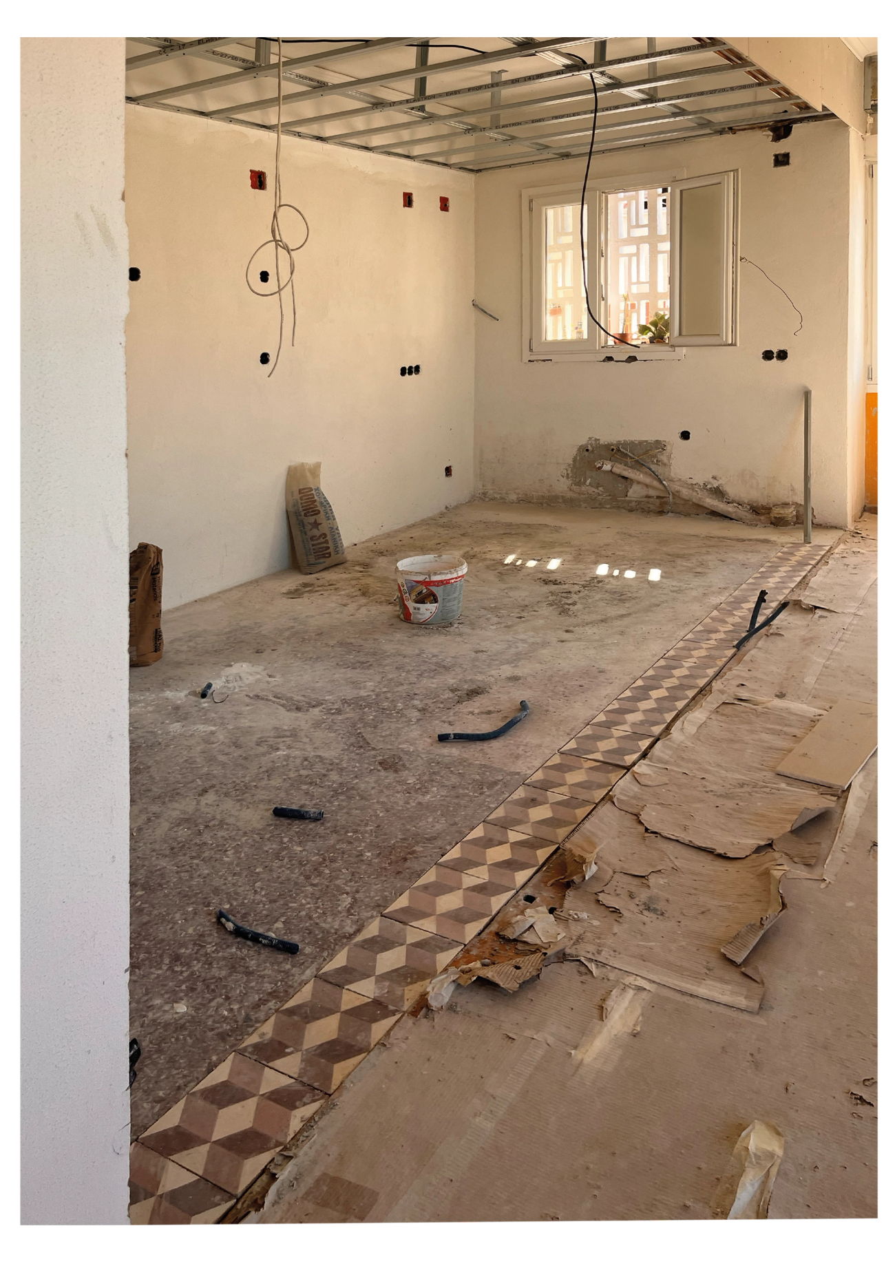 the architect couple renovated the apartment and rearanged the floorplan to their needs