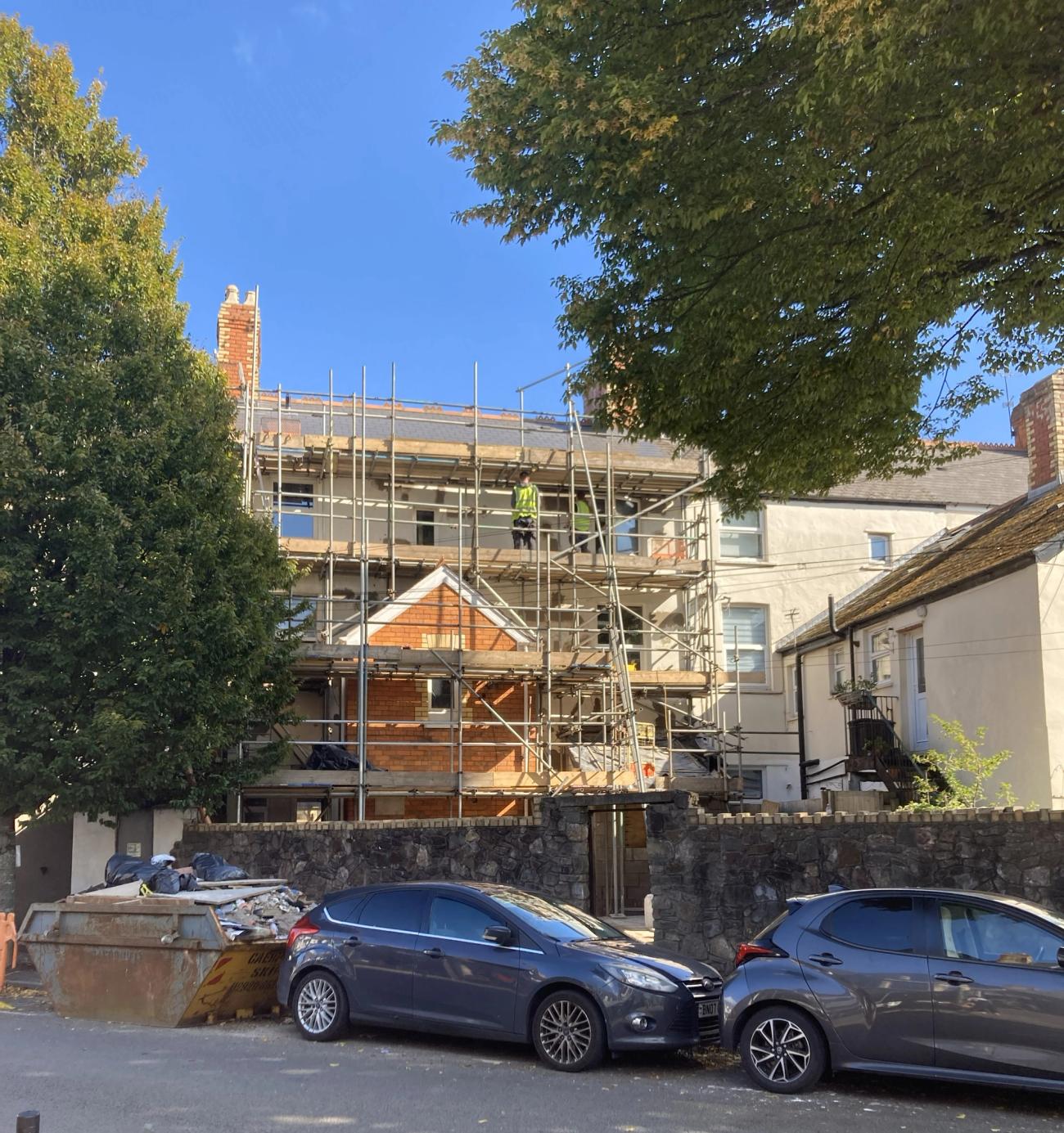 Photo construction site in Cardiff