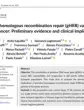 First page of the BJUI Compass paper 'Germline homologous recombination repair (gHRR) variants in bladder cancer', showing the title, authors and abstract.