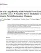 First page of the International Journal of Molecular Sciences paper 'A Large Family with Periodic Fever Carrying a Variant in the RXFP1 Gene', showing the title, authors and abstract.