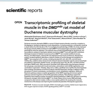 Screenshot of Nature Scientific Reports Paper