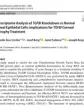 First page of the Biochemical Genetics paper 'Transcriptome Analysis of TGFBI Knockdown vs Normal Corneal Epithelial Cells', showing the title, authors and abstract.