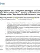 First page of the Children paper 'Lethal Complications and Complex Genotypes in Shwachman Diamond Syndrome', showing the title, authors and abstract.