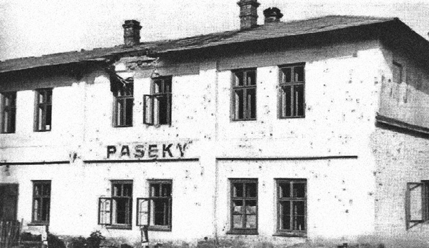 Hostinec Paseky bezprostředně po druhé světové válce