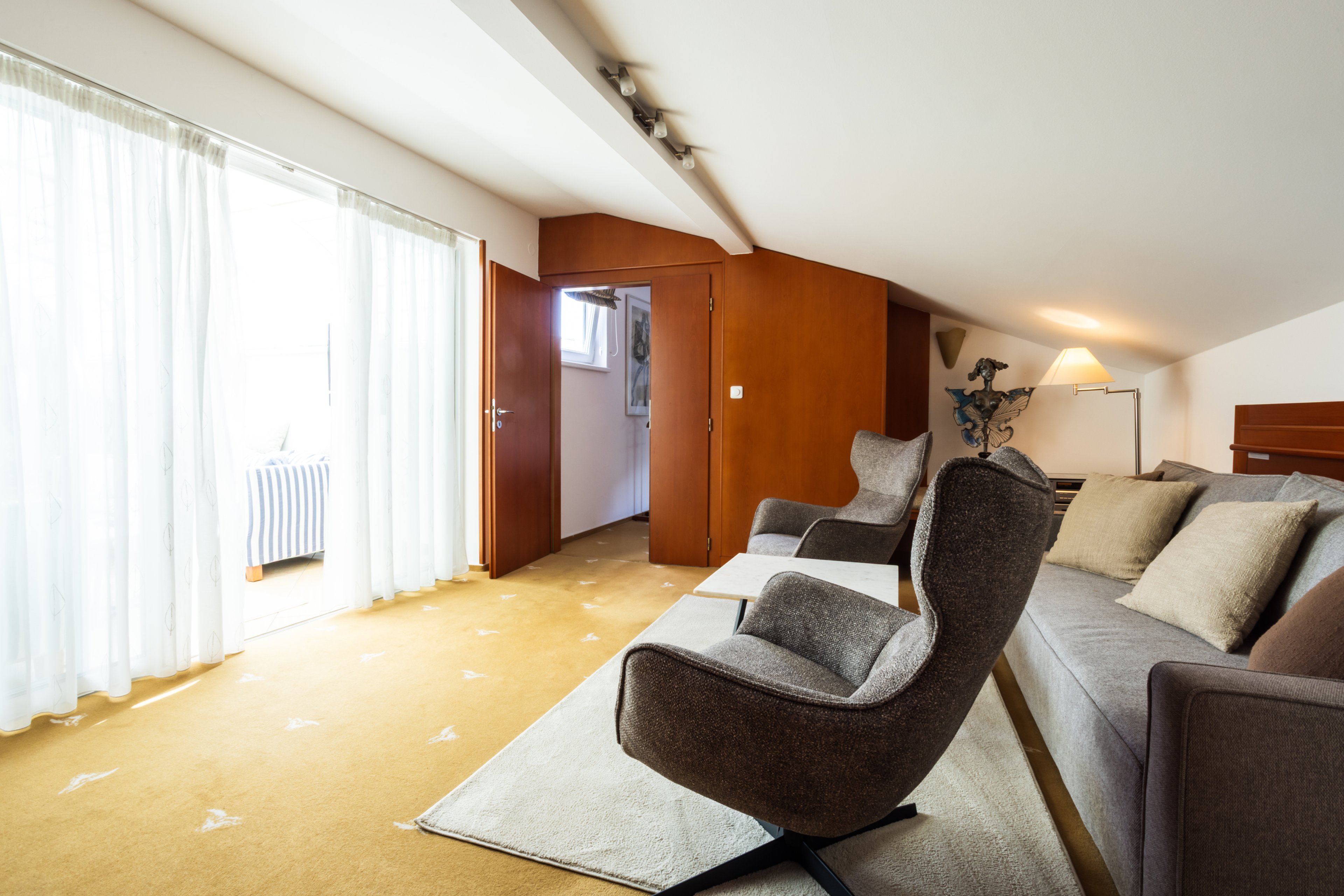 Obývací pokoj luxusního apartmá