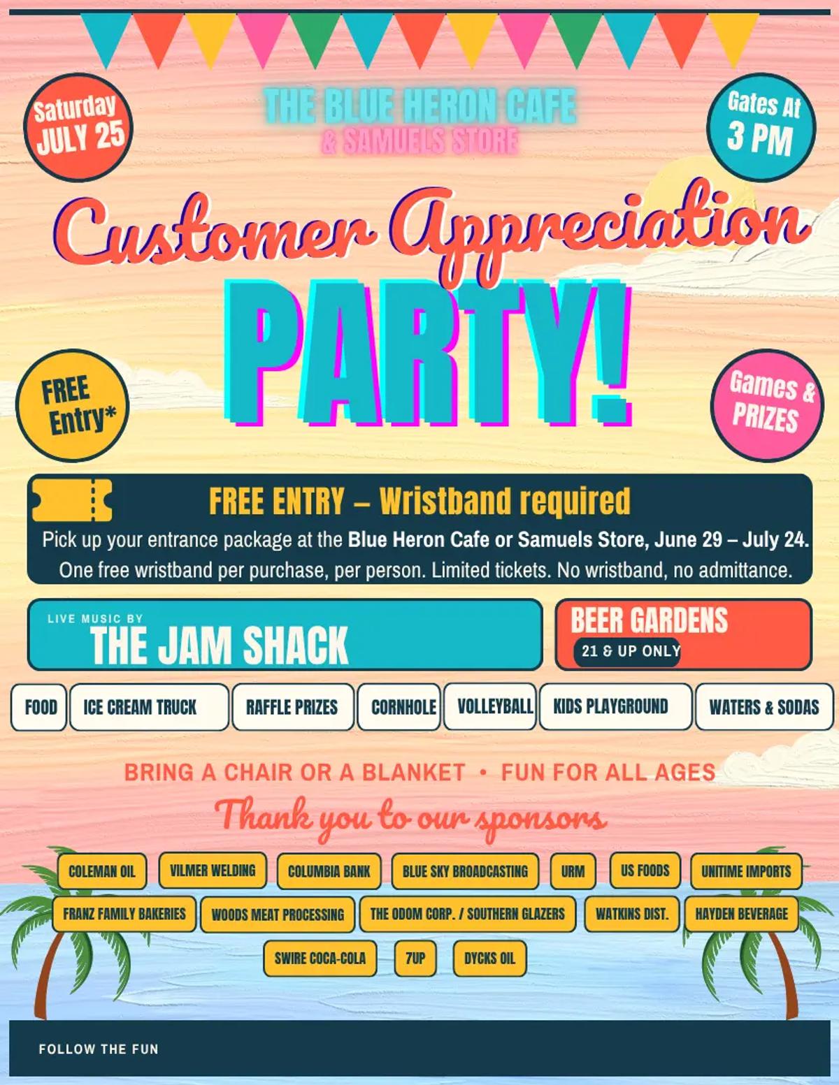 Customer Appreciation Party