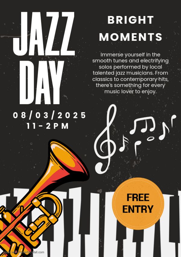 Jazz Day - Bright Moments Event Poster