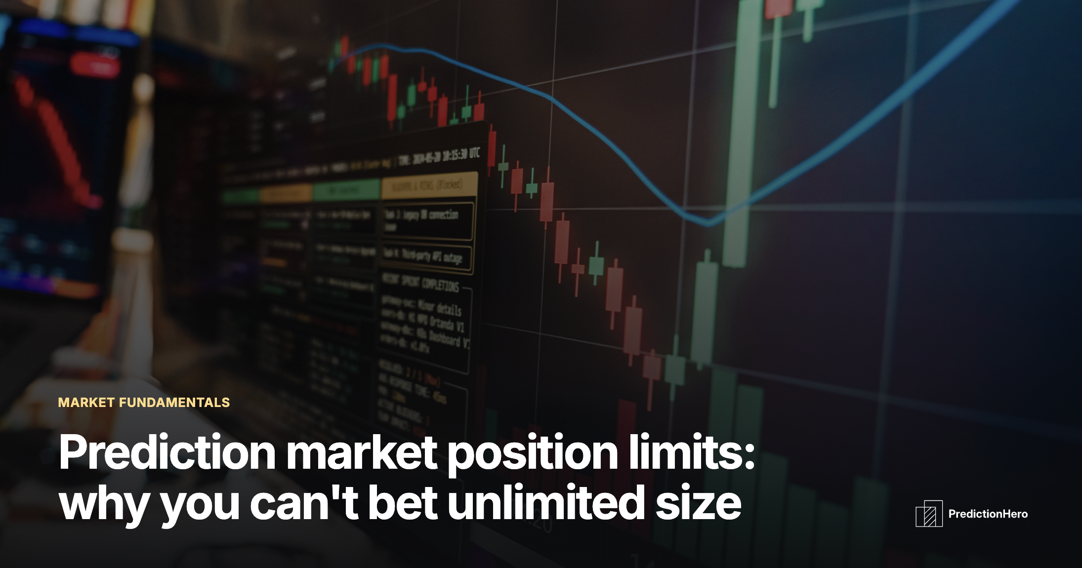 PredictionHero article image: Prediction market position limits.