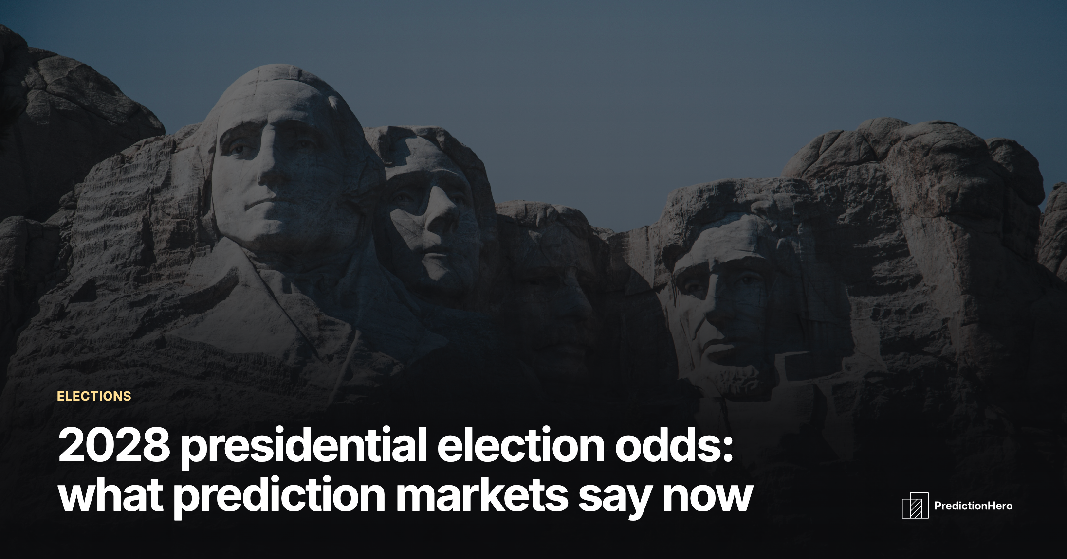 PredictionHero article image: 2028 presidential election odds.