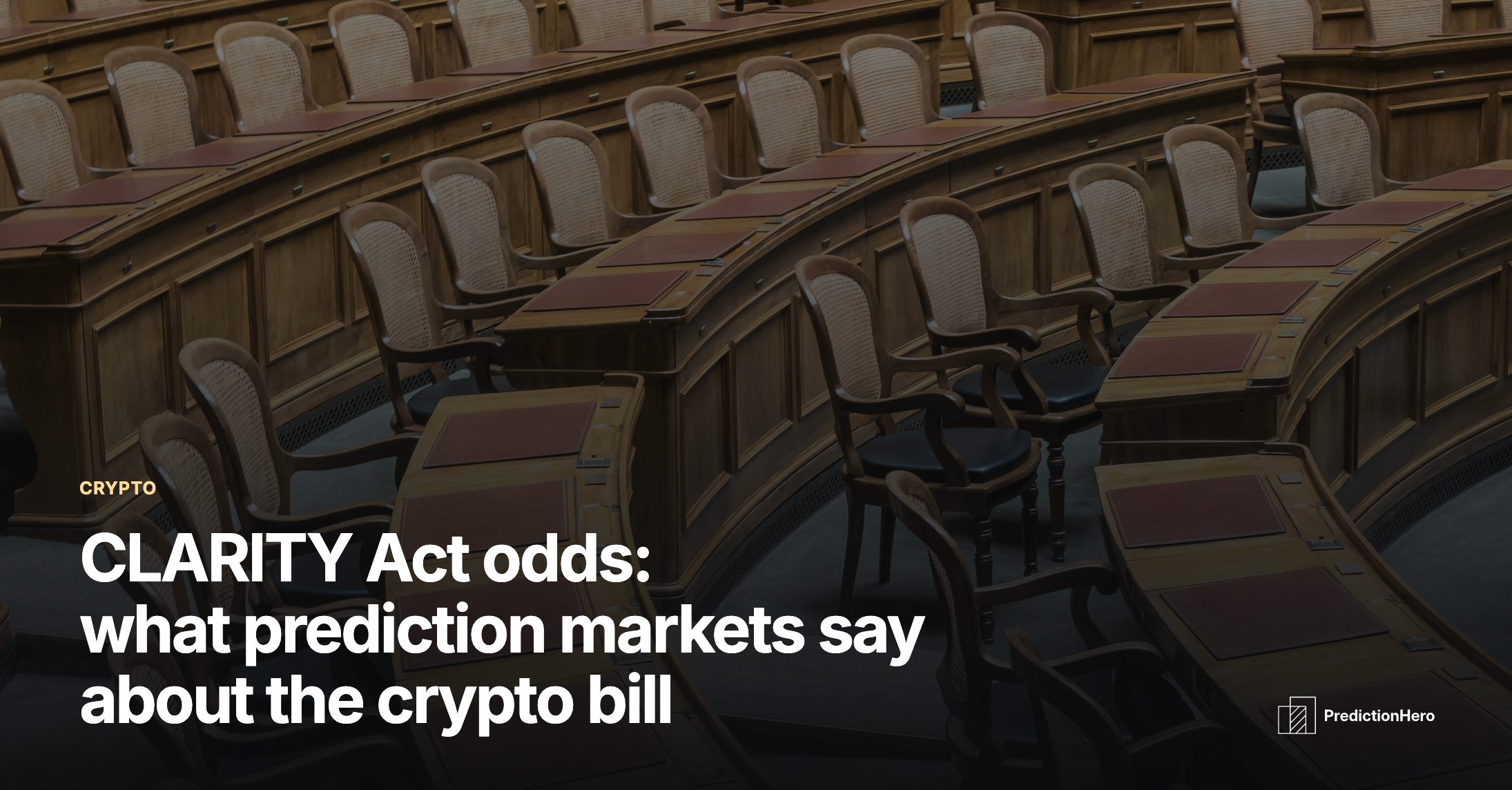 PredictionHero article image: CLARITY Act odds.
