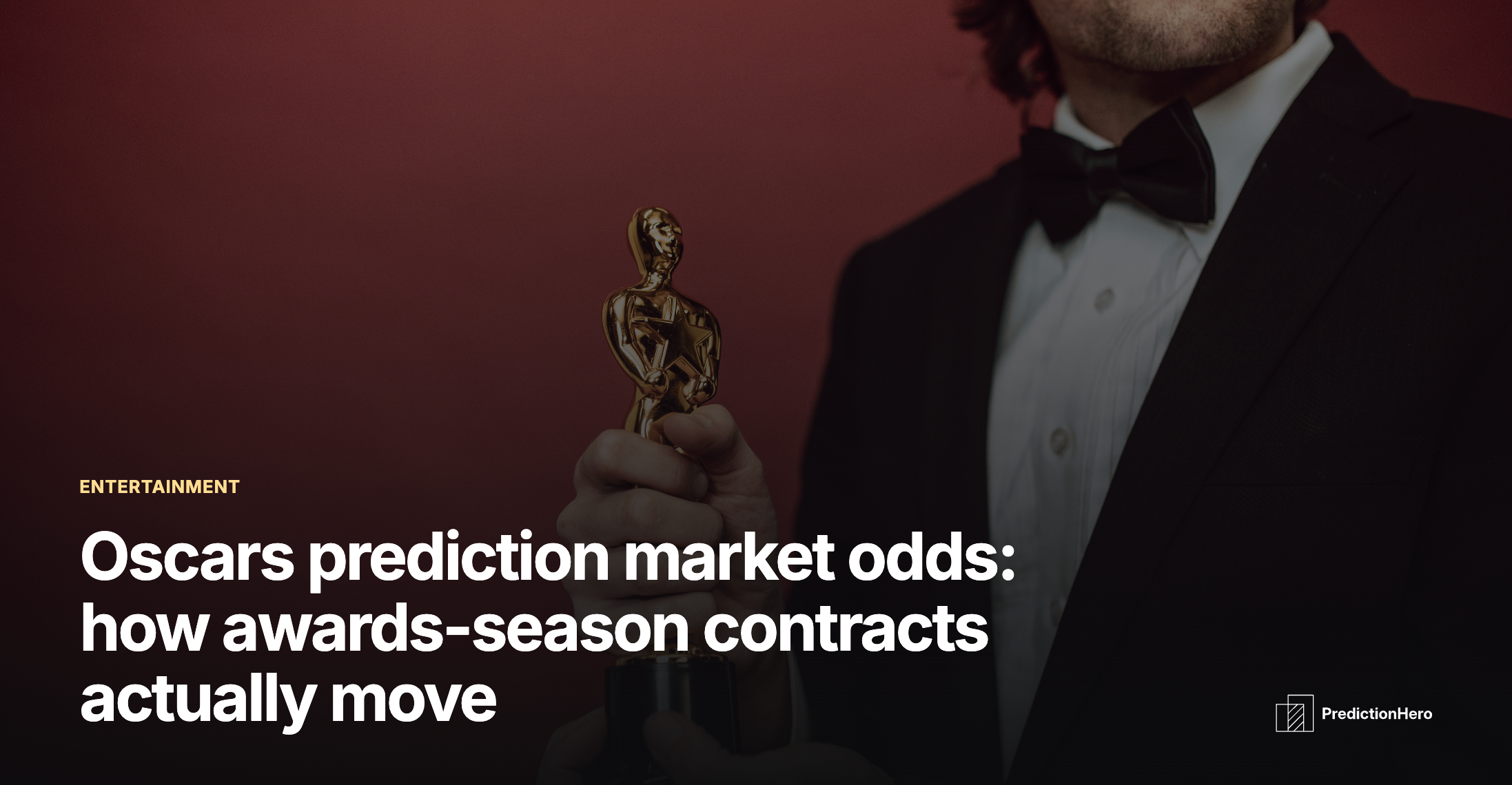 PredictionHero article image: Oscars prediction market odds.