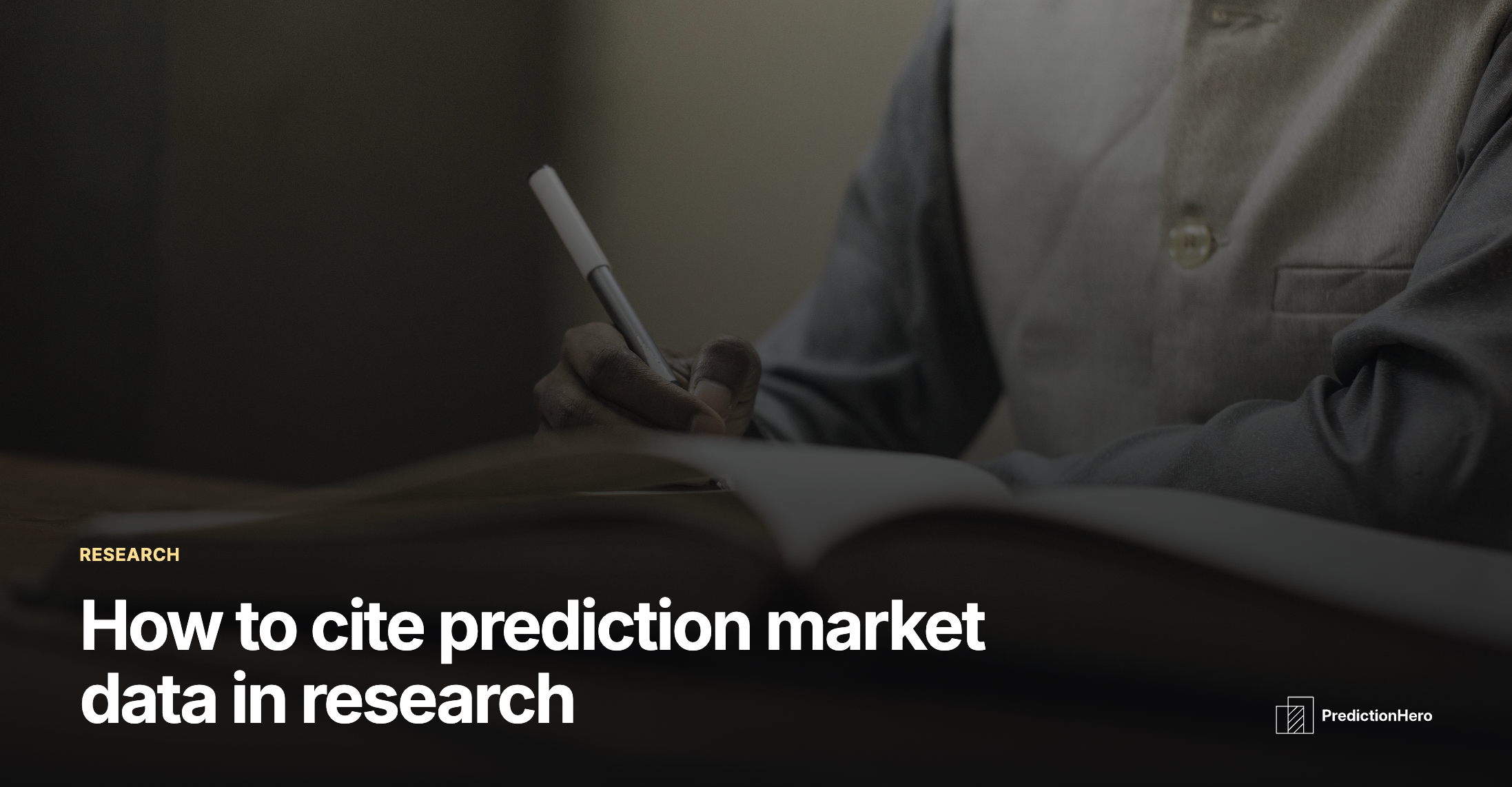 PredictionHero article image: How to cite prediction market data in research.