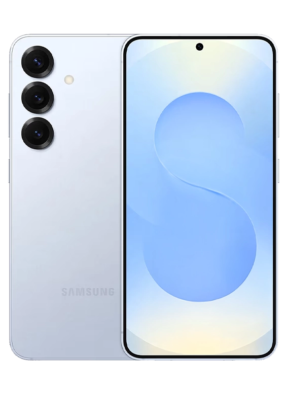 Isblå Galaxy S25
