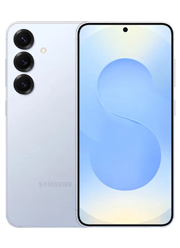 Isblå Samsung Galaxy S25