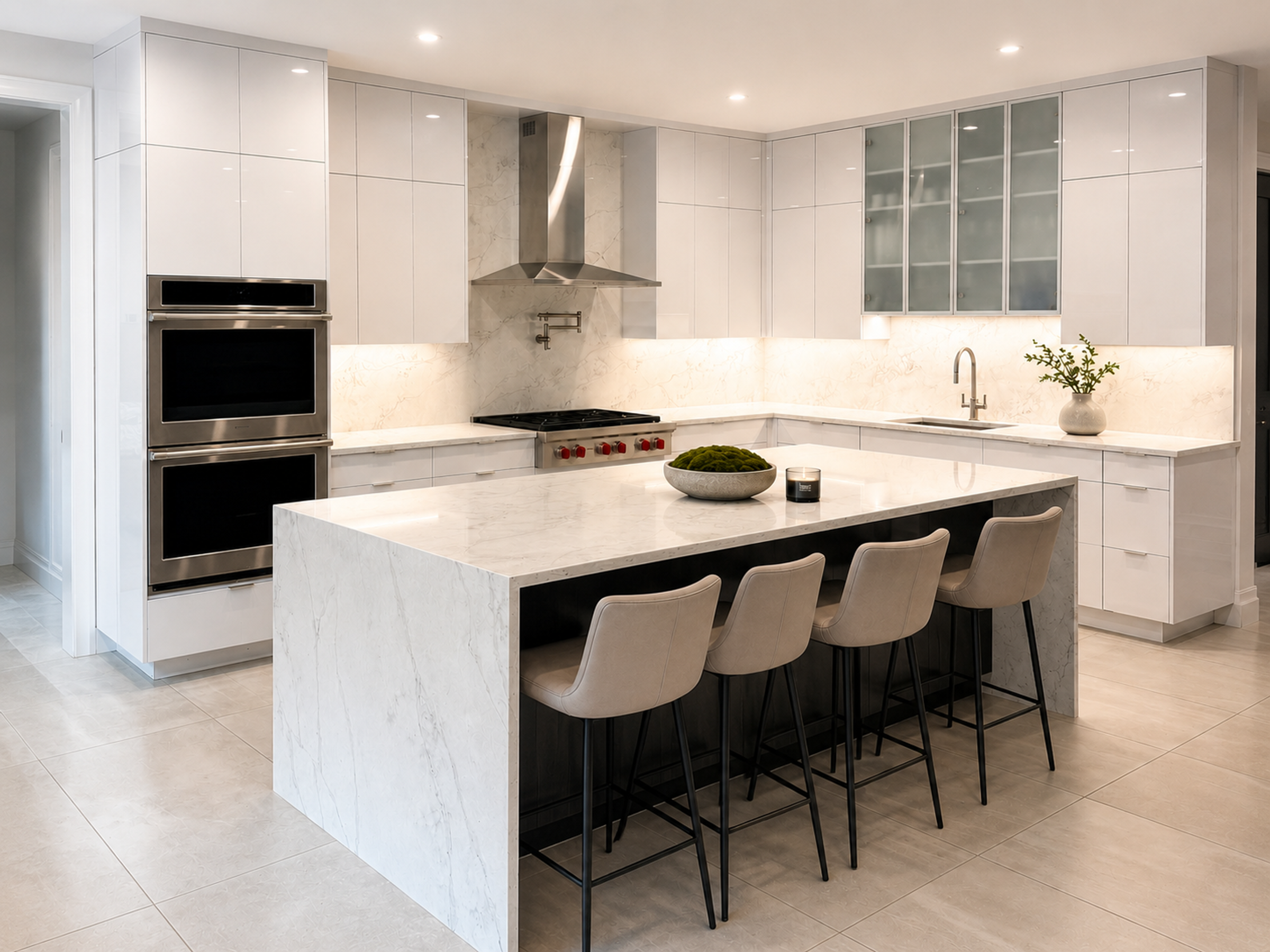Gloss, Grain & Glass kitchen