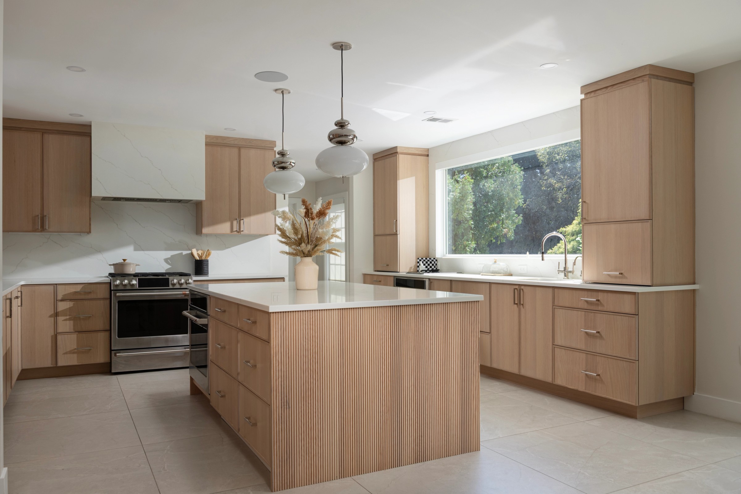 Pure White Oak kitchen