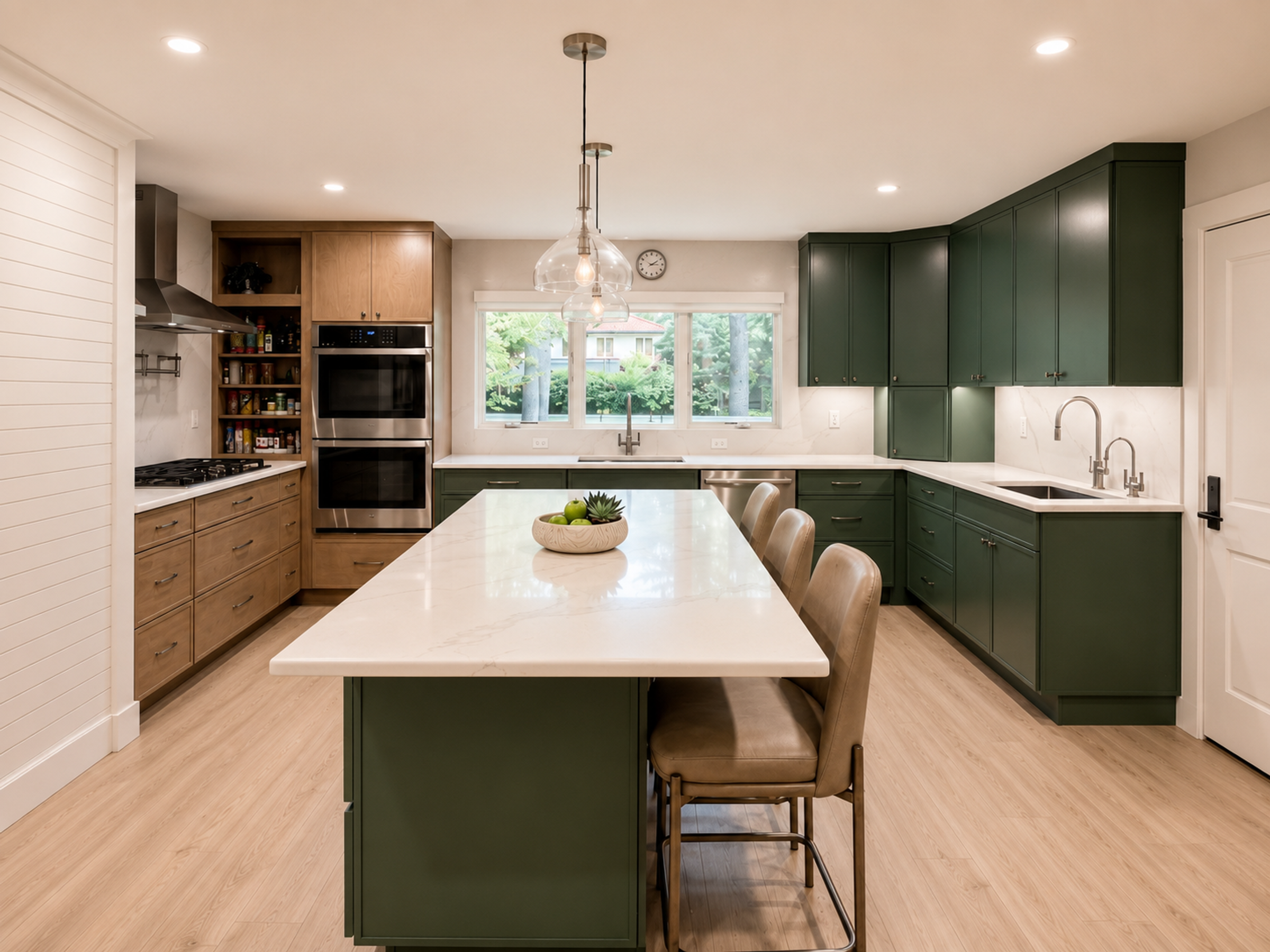 A Fresh Take on Green kitchen