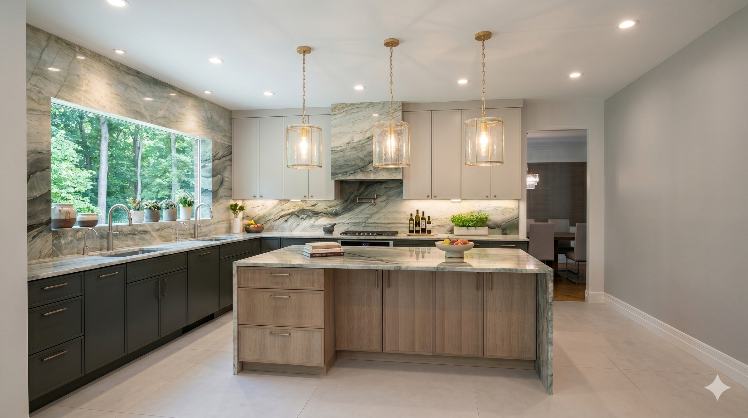 The Art of Mixing Cabinetry Lines kitchen